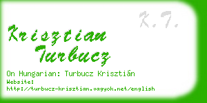 krisztian turbucz business card
